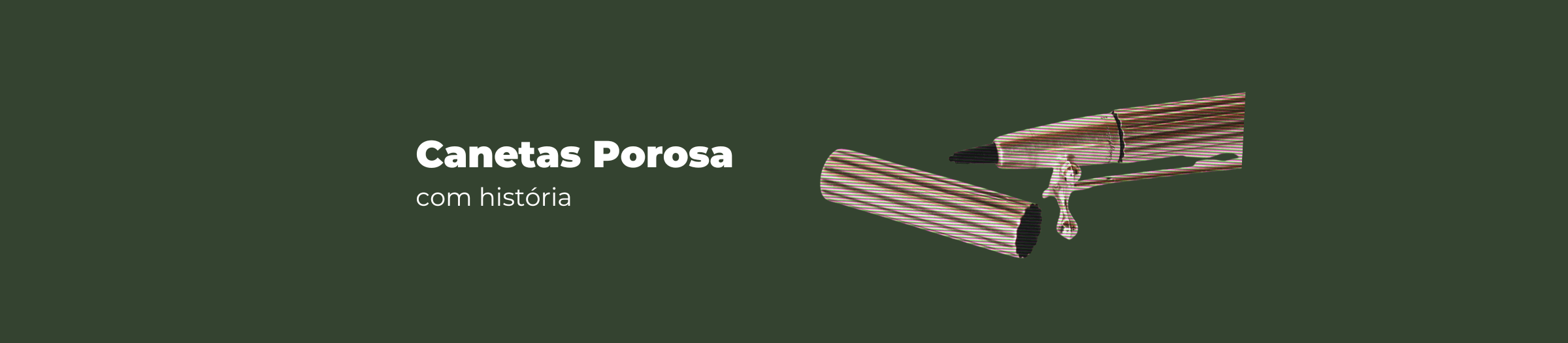 canetas com ponta porosa vintage