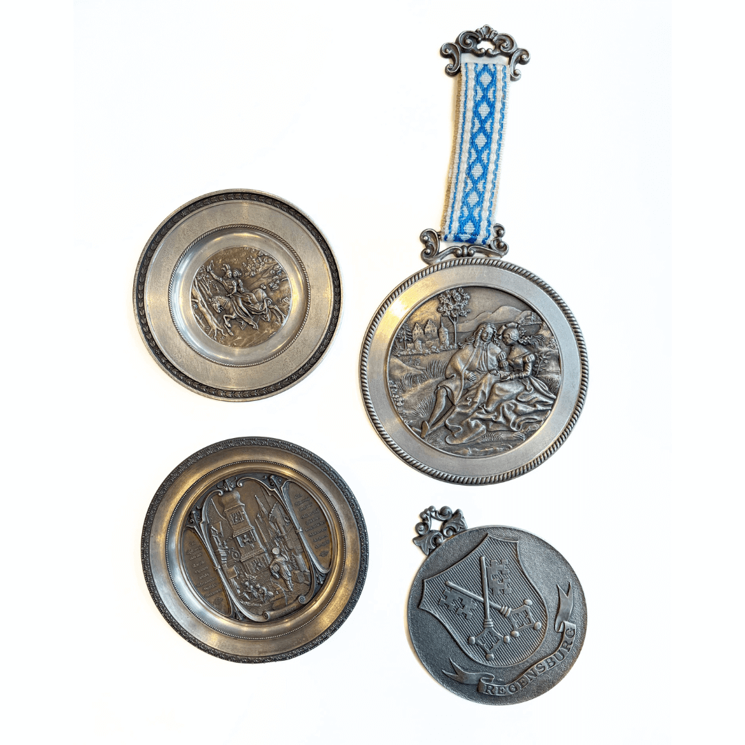 Medalhões Antigos da Alemanha - WMF, HRK e Zinngießerei Kleinschmidt