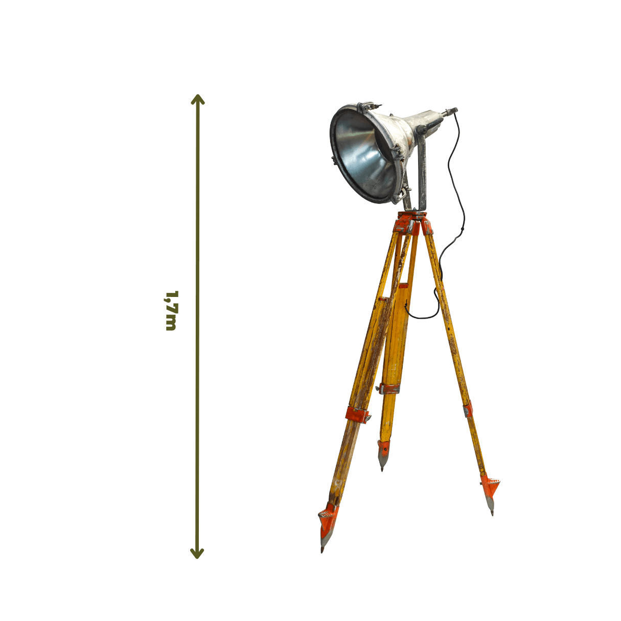 Luminária Industrial Vintage com Tripé
