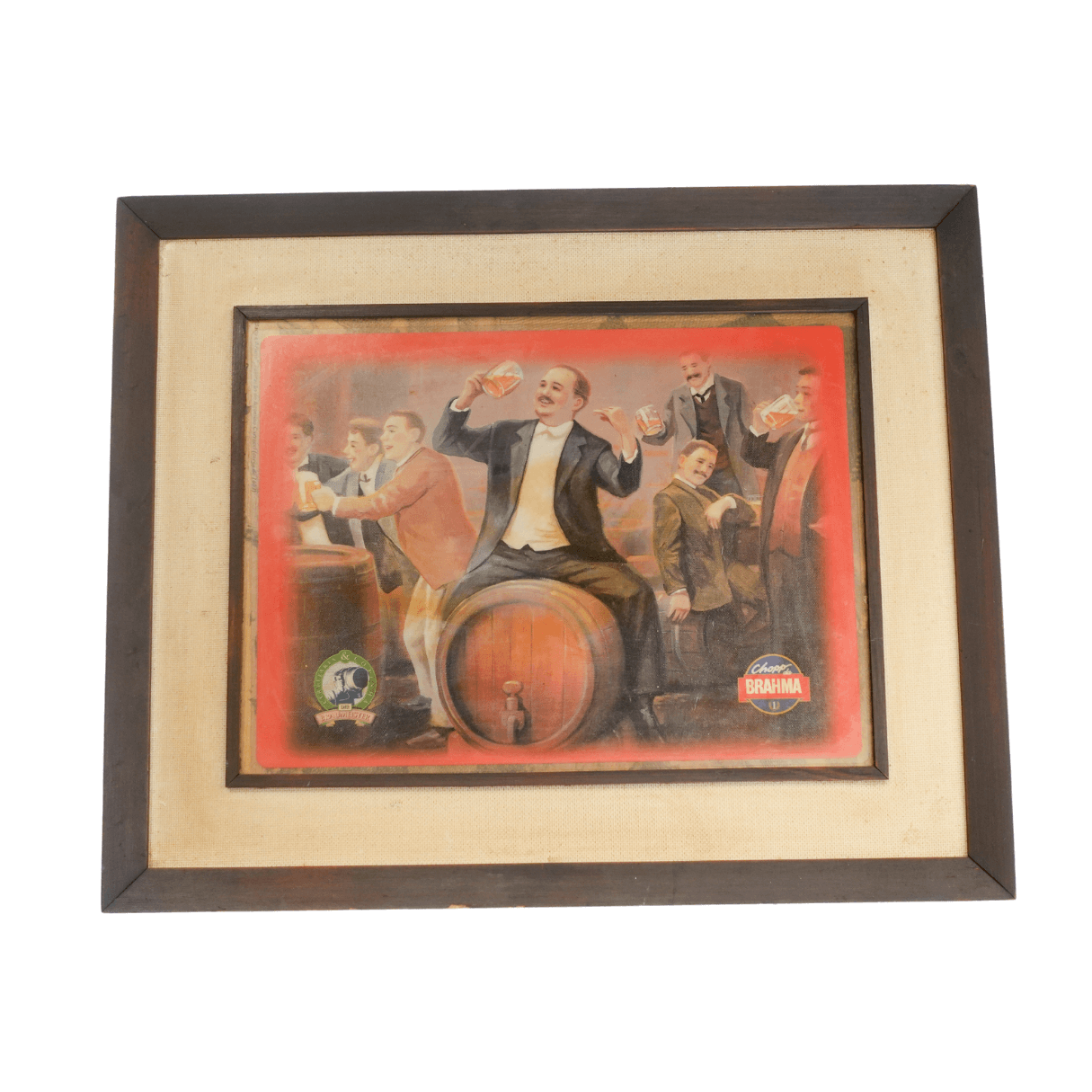 Quadro Decorativo Brahma Chopp Propaganda Original Antiga
