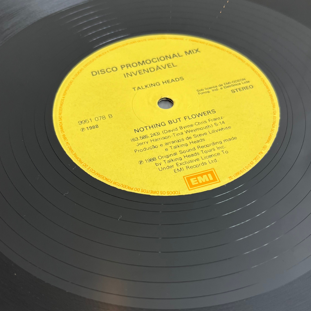 Disco de Vinil Raro Talking Heads de 1988