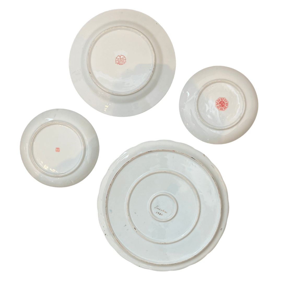 Pratos Decorativos Vintage Orientais em Porcelana