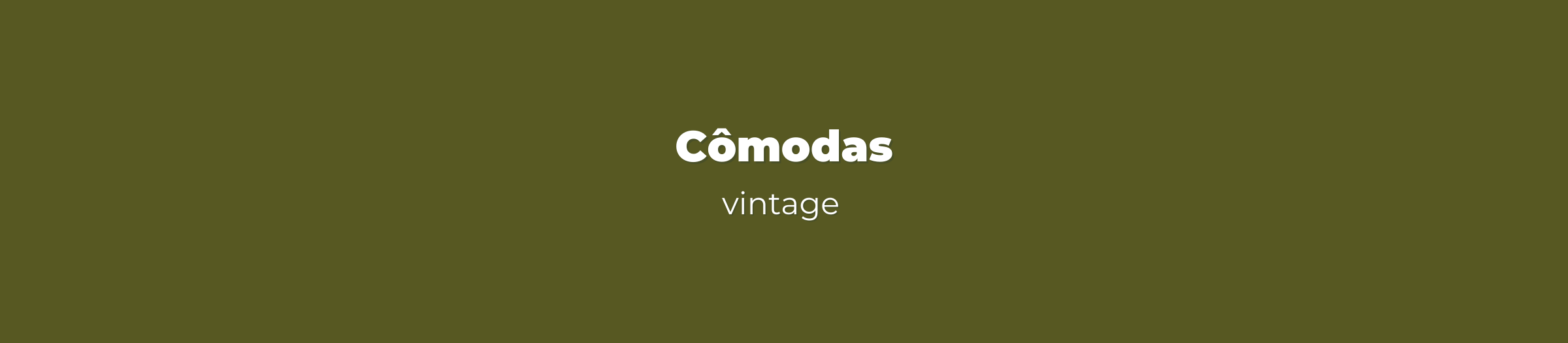 Cômodas Vintage