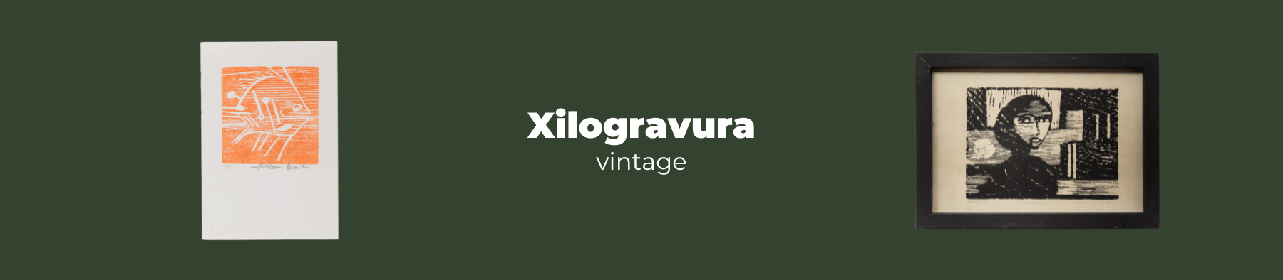 Xilogravura Vintage