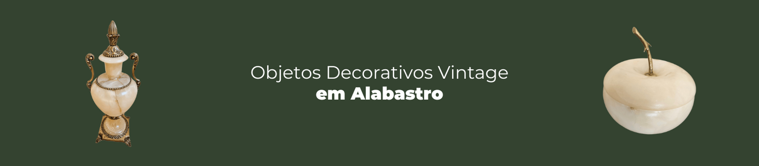 Objetos Decorativos Vintage em Alabastro