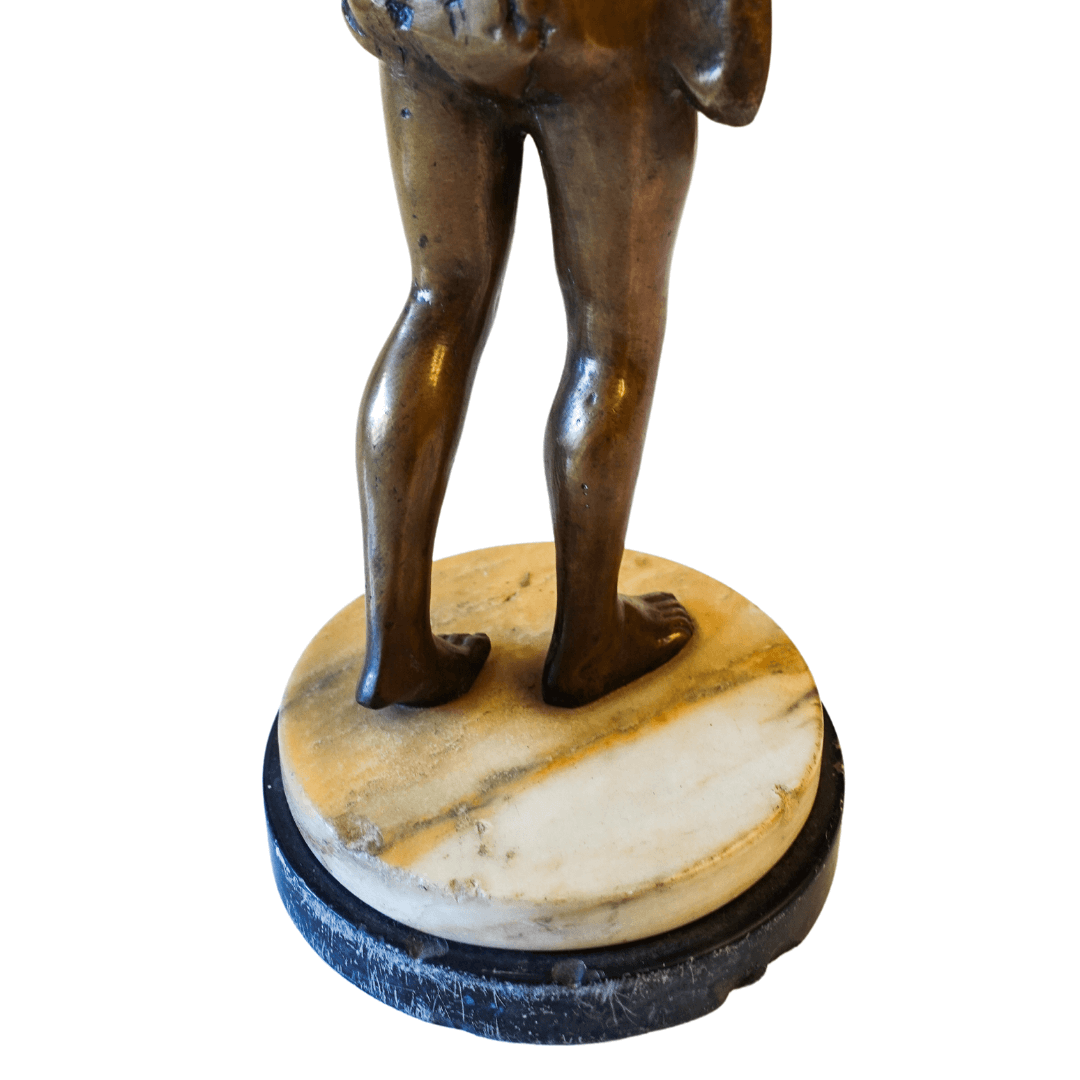 Escultura Vintage Atleta Olímpico em Bronze