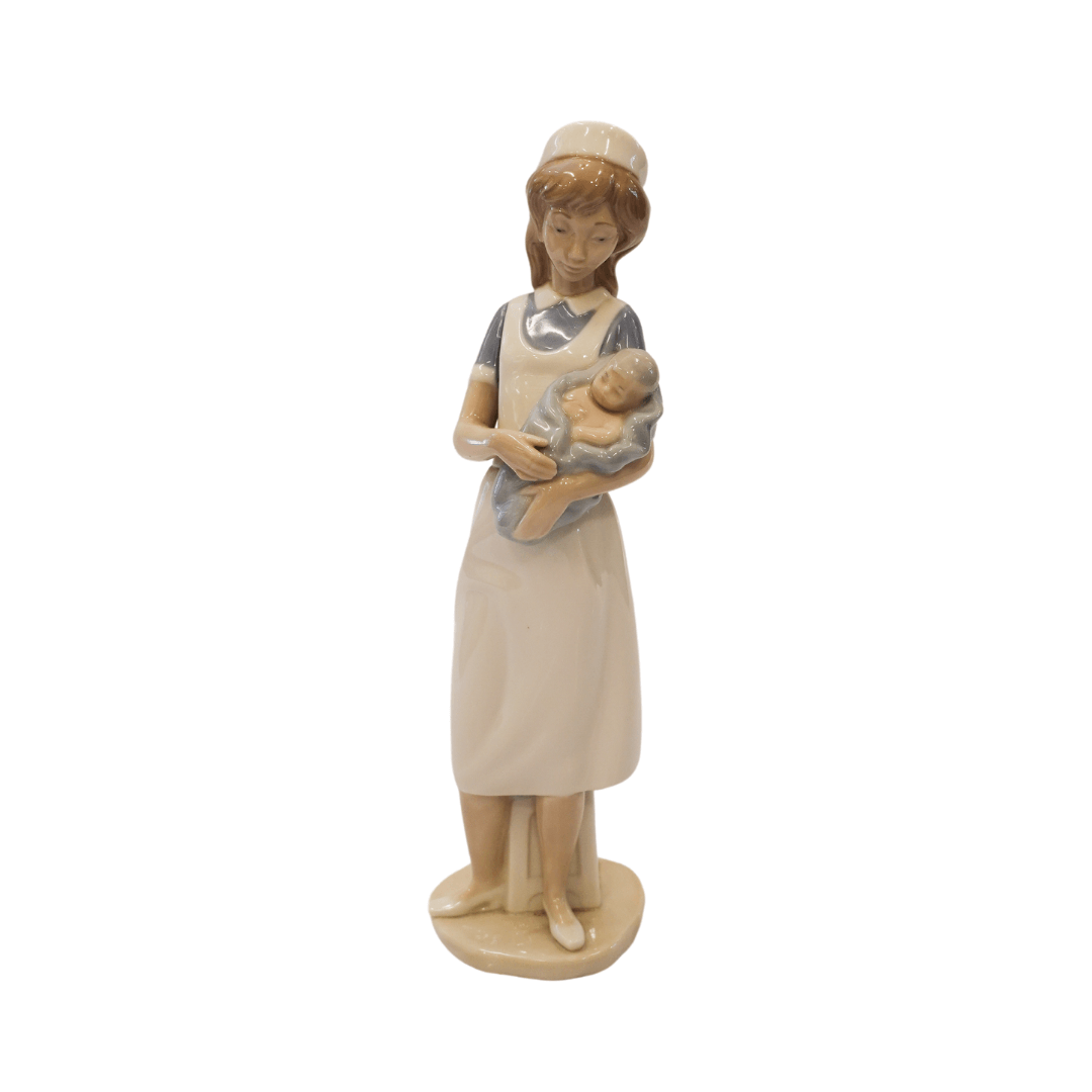Escultura Enfermeira em Porcelana Lladró - 1970