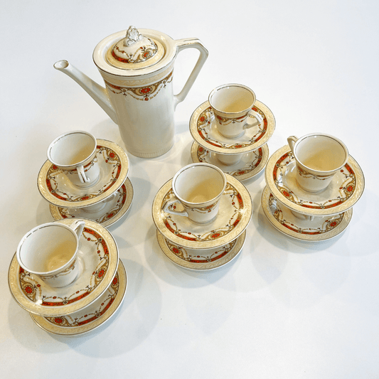 Conjunto de Chá Vintage em Porcelana Inglesa J&G Meakin
