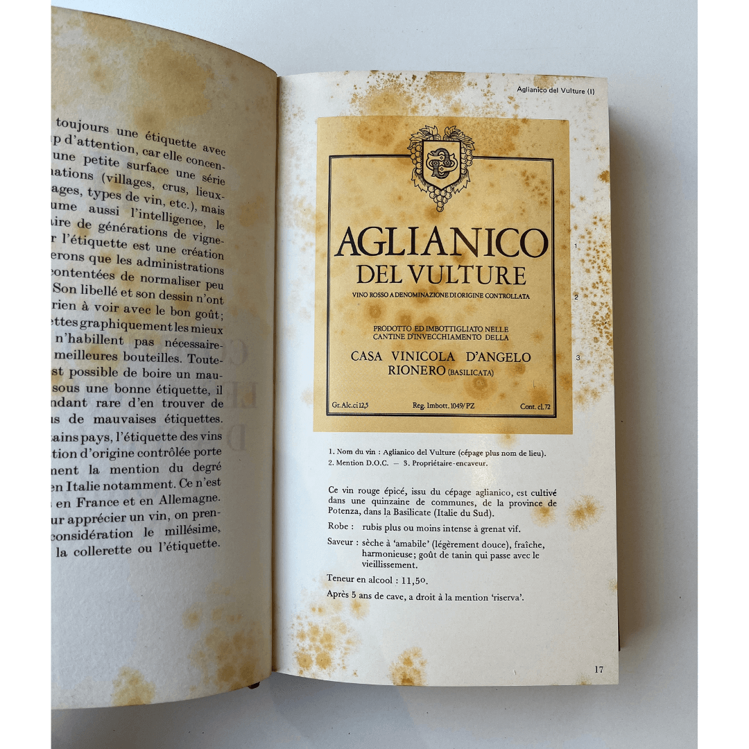 Livro 'Guide des Vins Européens A.O.C' de 1980