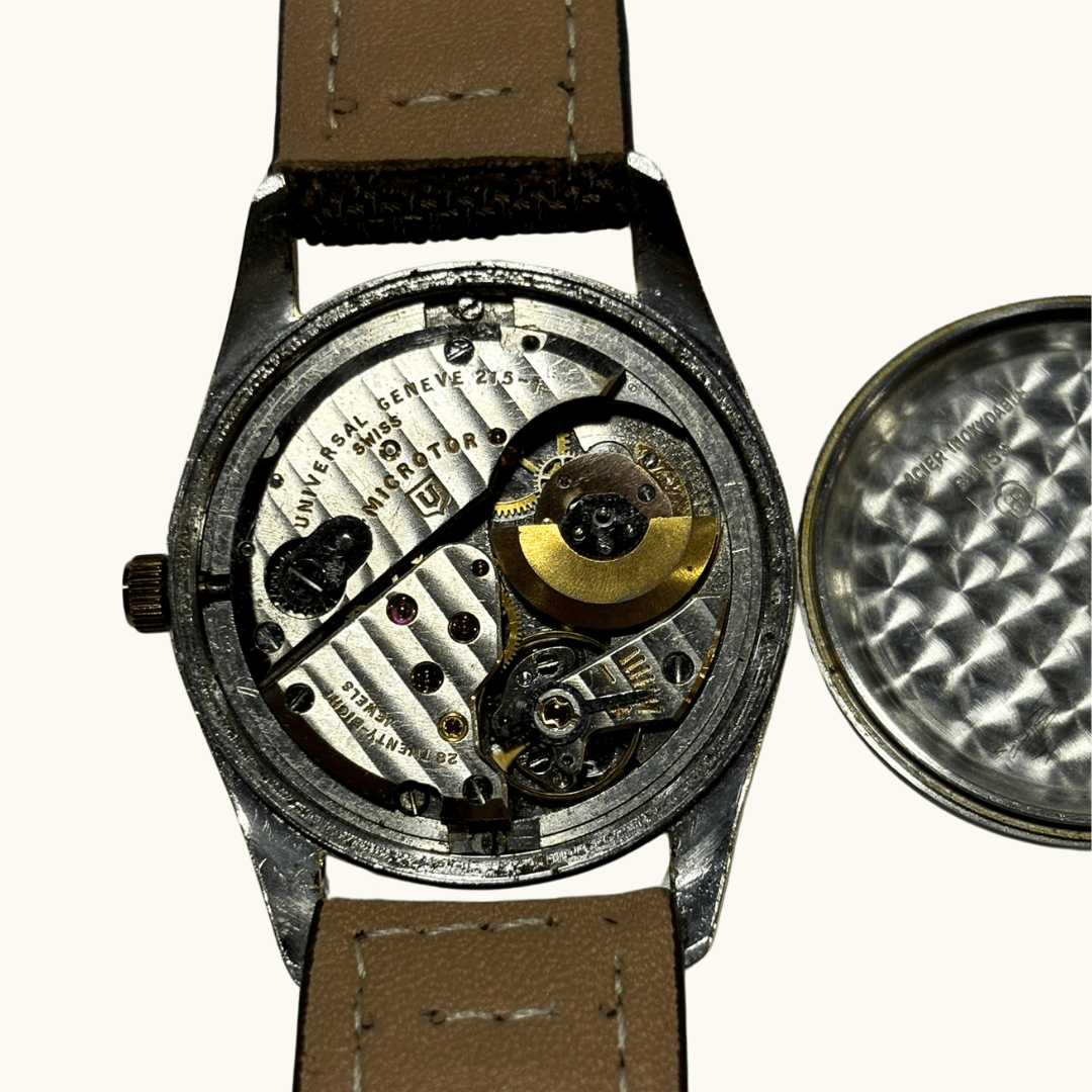 Relógio de Pulso Universal Genève Polerouter 37mm anos 1960