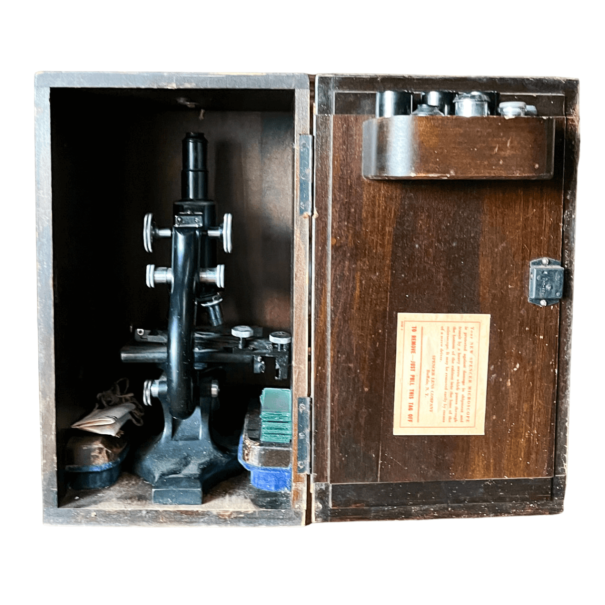 Microscópio Antigo Buffalo de 1949