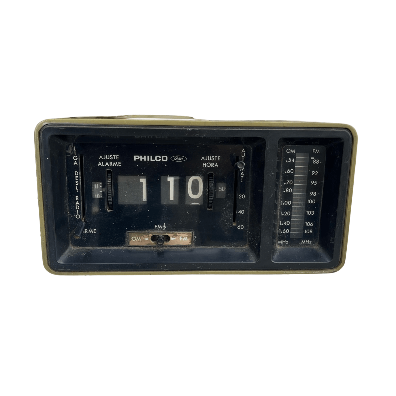 Rádio Relógio Philco Vintage dos anos 1970