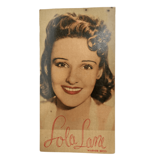 Cartão Colecionável Propaganda anos 1950 Sabonete Lever - Lola Lane