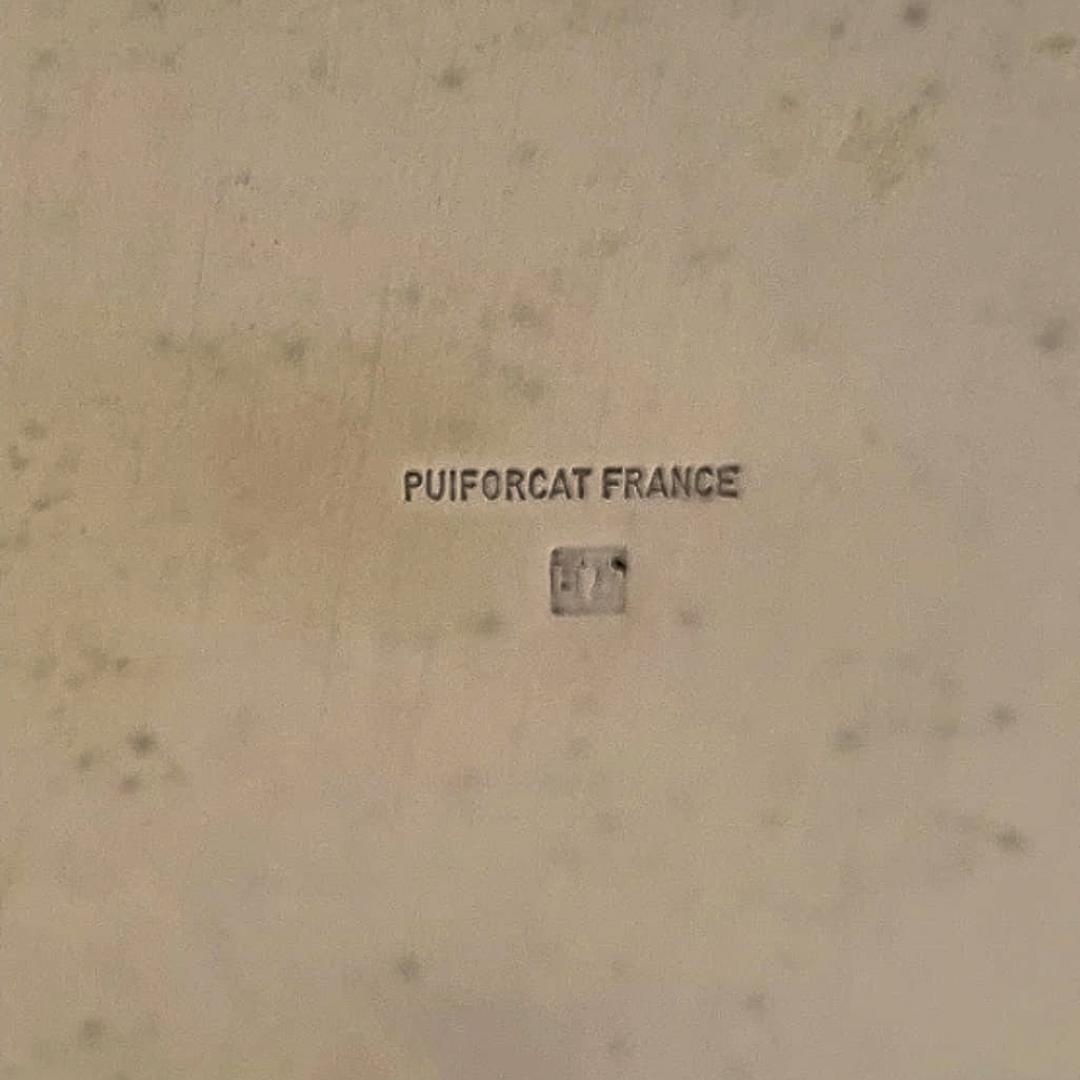 Pote Decorativo em Metal Banhado a Prata Puiforcat - França, Século XX