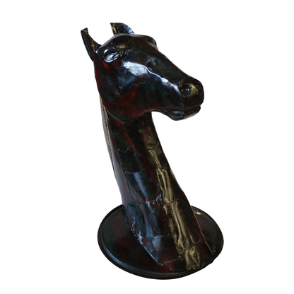 Escultura em Metal Vintage - Cabeça de Cavalo