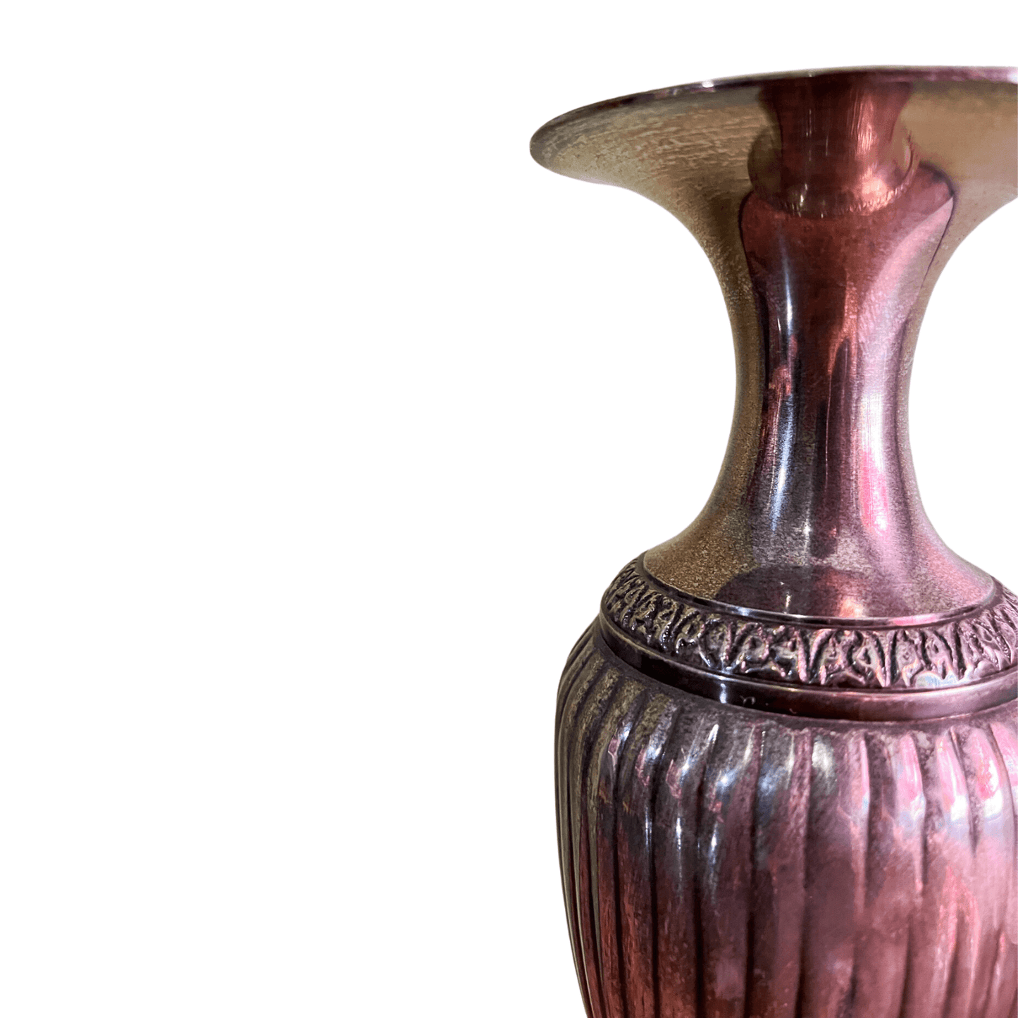 Vaso de Metal Francês Antigo