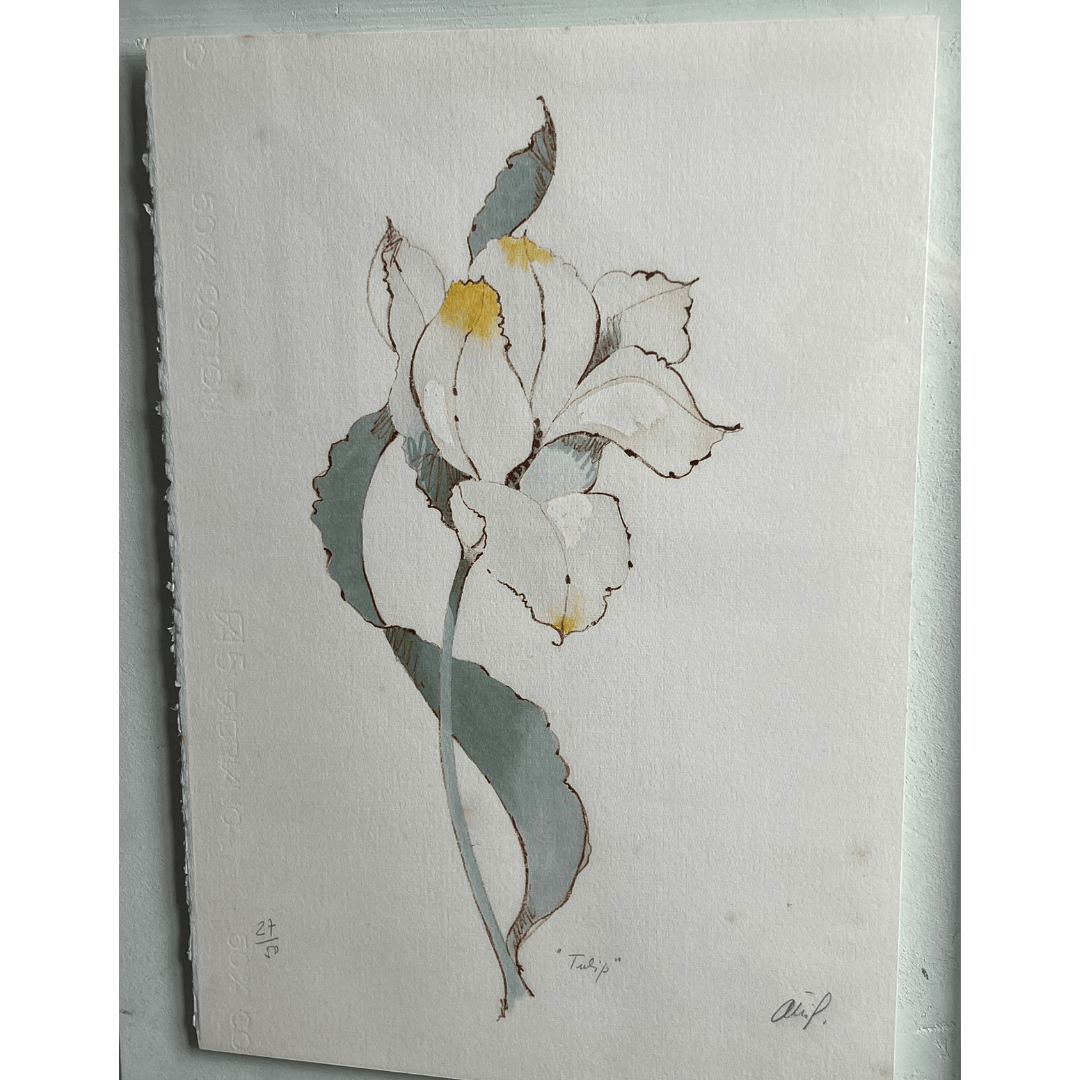 Litografia 'Tulip' de Attilio Baschera, 27/50