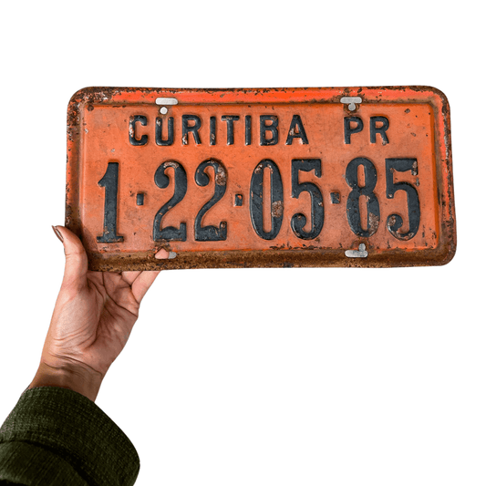 Placa Decorativa Vintage Curitiba