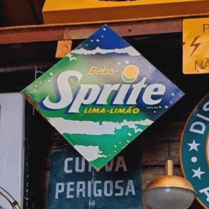 Placa Antiga em Lata - Sprite