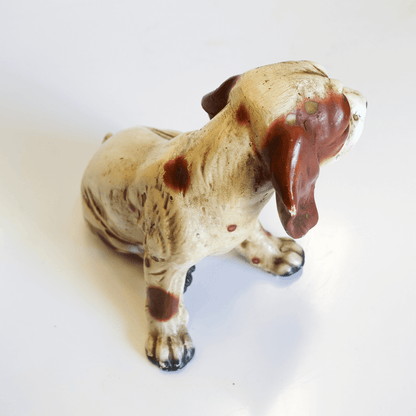 Escultura Cachorro Basset Antigo anos 1970