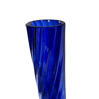 Vaso Modernista Antigo Azul Cobalto anos 1960