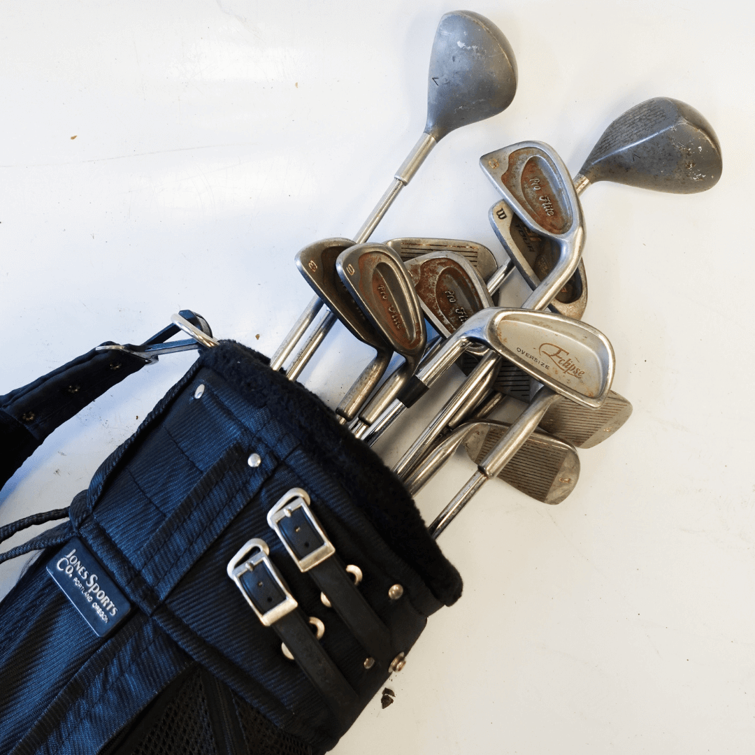 Conjunto de Tacos de Golf Vintage Colecionáveis