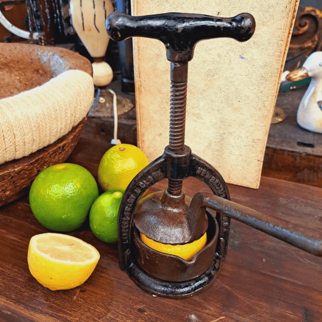 Juice Meat - Um Belo espremedor de Frutas Cítricas original século 19