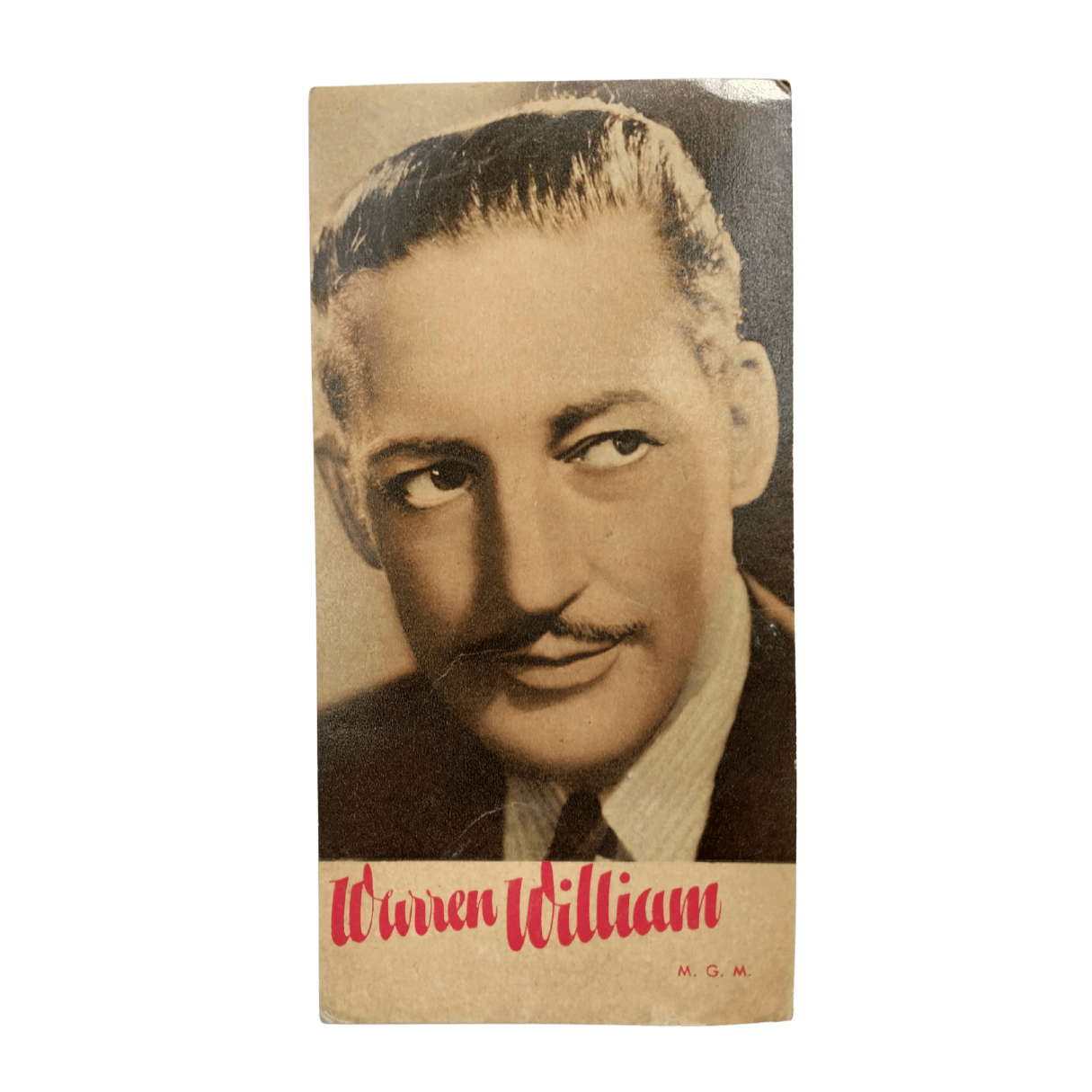Cartão Colecionável Propaganda anos 1950 Sabonete Lever - Warren William