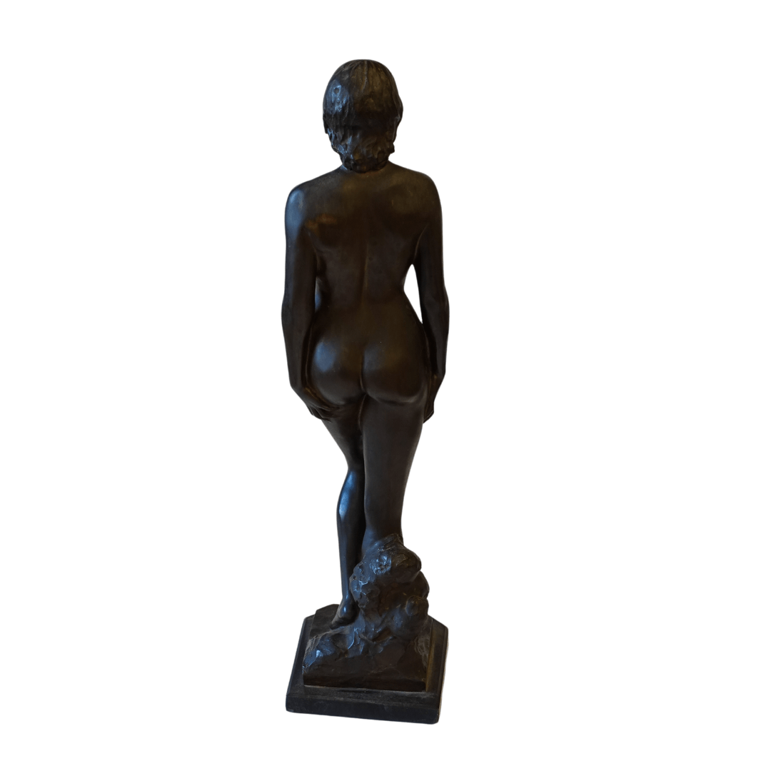 Escultura Art Nouveau Nu Feminino em Bronze