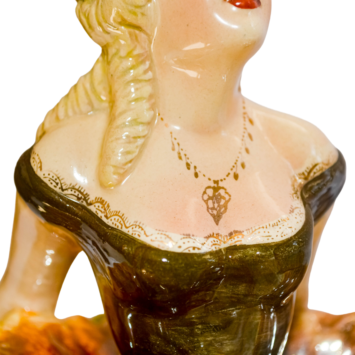 Escultura em Porcelana Tasca Dama dos anos 1950