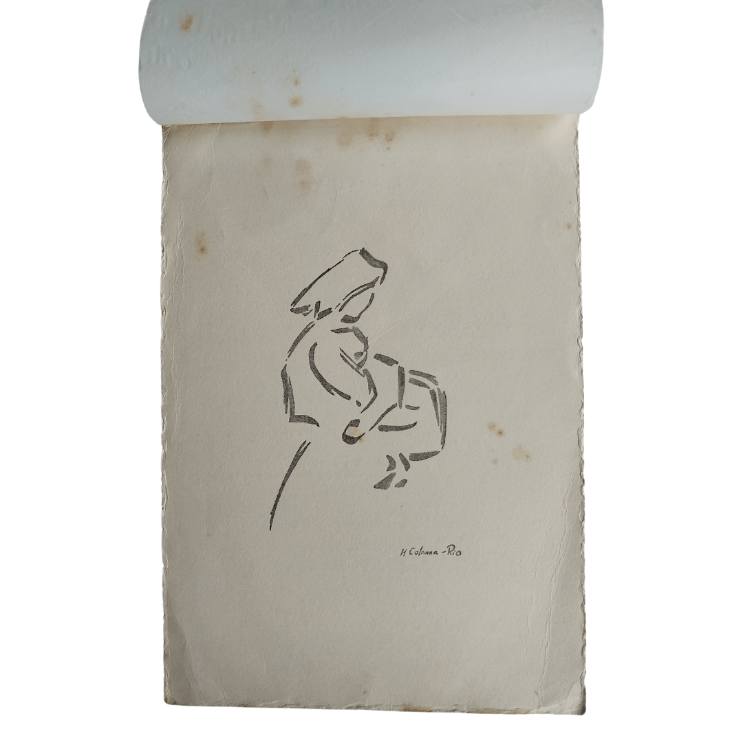 Gravura Maternidade de H.Colonna - Assinada na Chapa