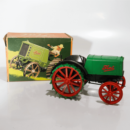 Brinquedo Antigo Colecionável - Trator 1919 Fiat 702 na Caixa Original