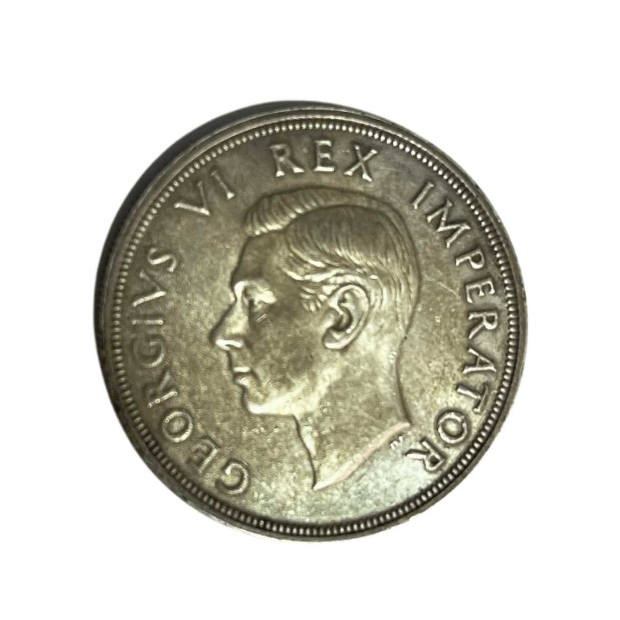 Moeda de prata George VI da África do Sul 1947