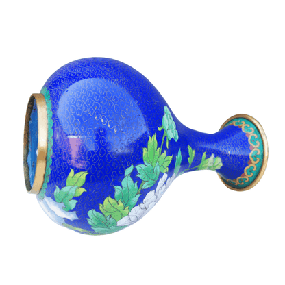 Vaso Vintage Cloisonne Azul