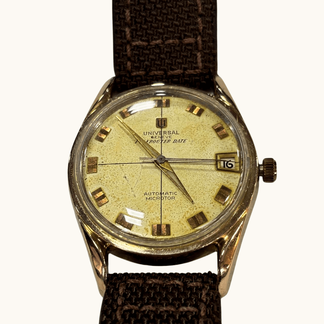 Relógio de Pulso Universal Genève Polerouter 37mm anos 1960