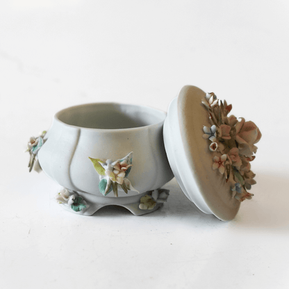 Porta Joias Vintage em Porcelana Capodimonte