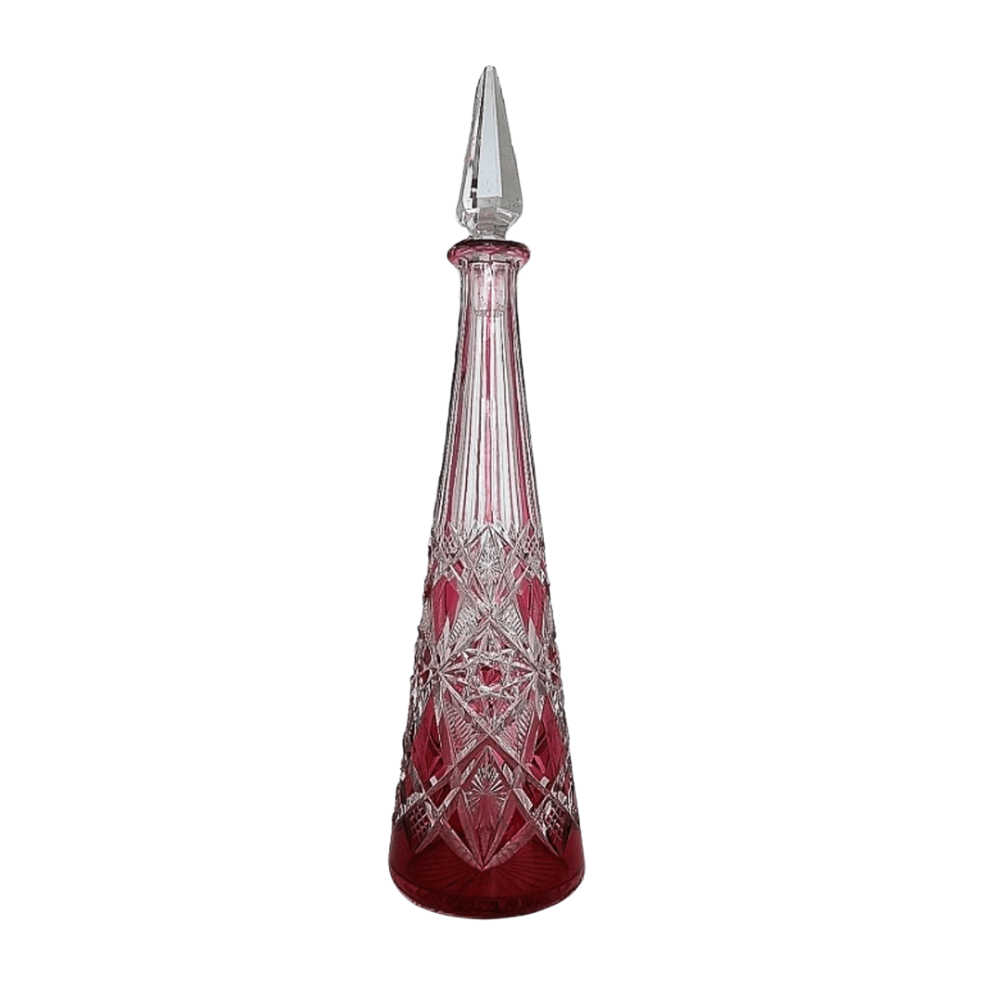 Licoreira Antiga Baccarat Lagny em Cristal Rubi - Circa 1930s