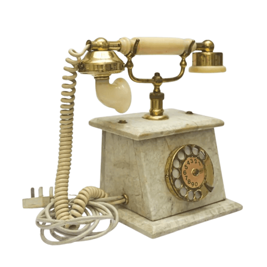 Telefone Vintage em Mármore - anos 1990