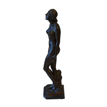 Escultura Art Nouveau Nu Feminino em Bronze