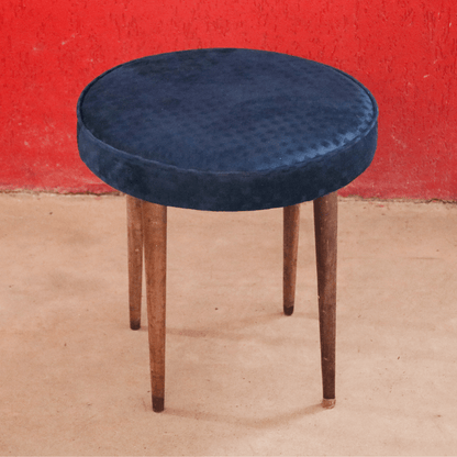 Banqueta Modernista Azul móveis Cimo anos 1950