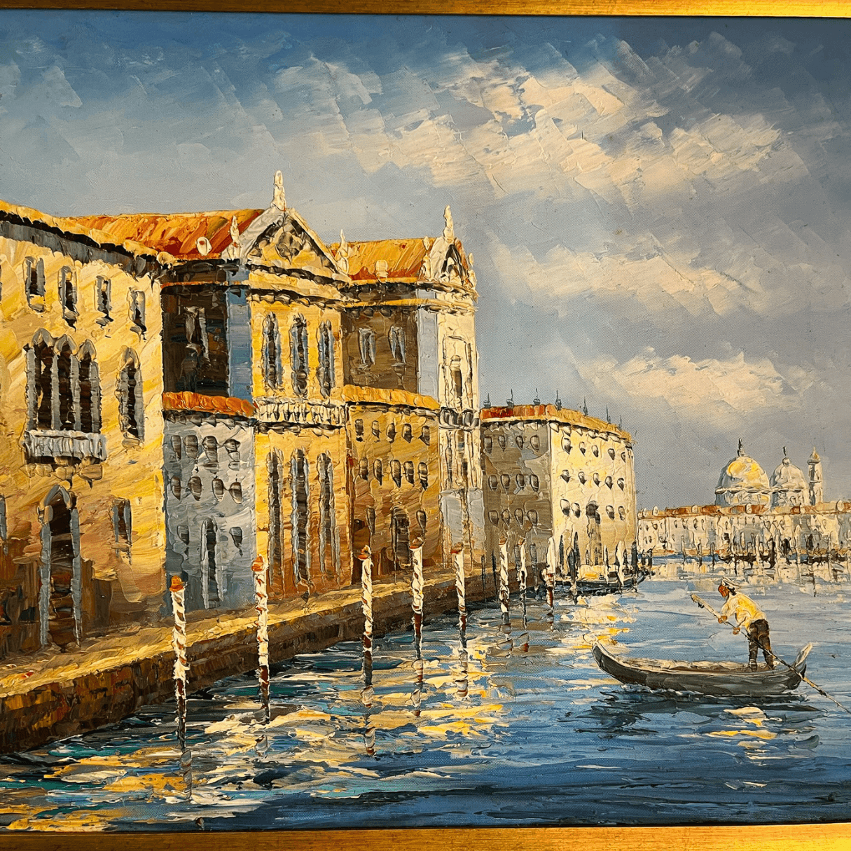 Quadro Emoldurado Vintage Veneza