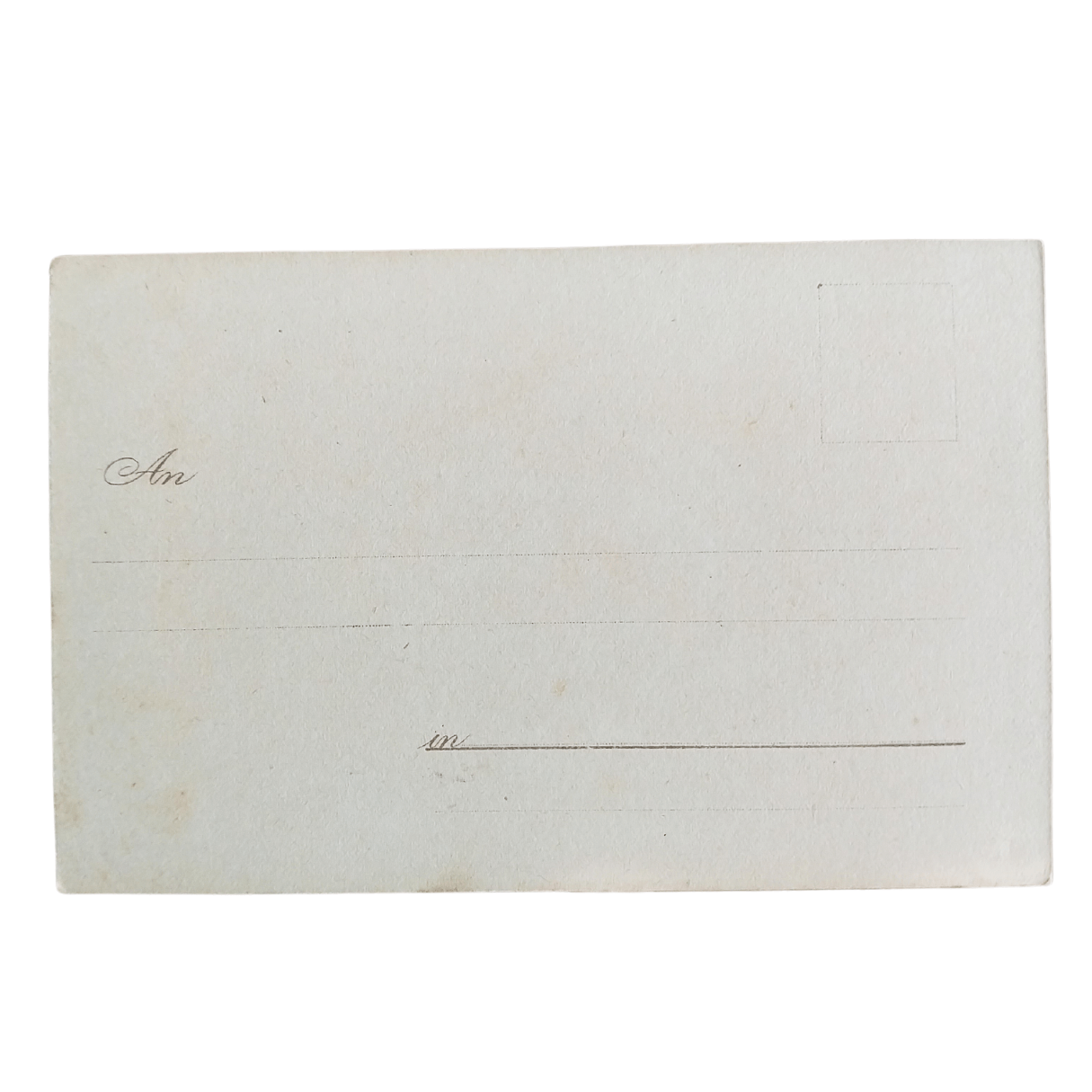 Cartão Postal Antigo Alemão de Ano Novo (Prosit Neujahr) - Velha e a grama