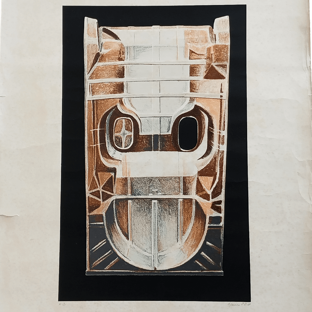 Serigrafia H.C. Locomotiva de Glauco Pinto de Moraes, 1984