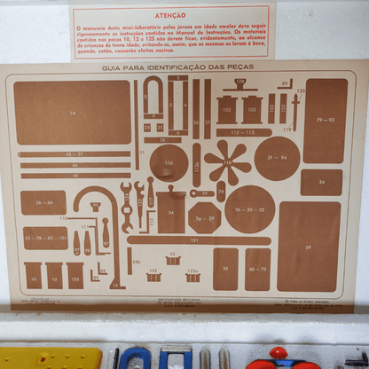 Jogo Exitus Mini Laboratório de Ciência Original dos Anos 60