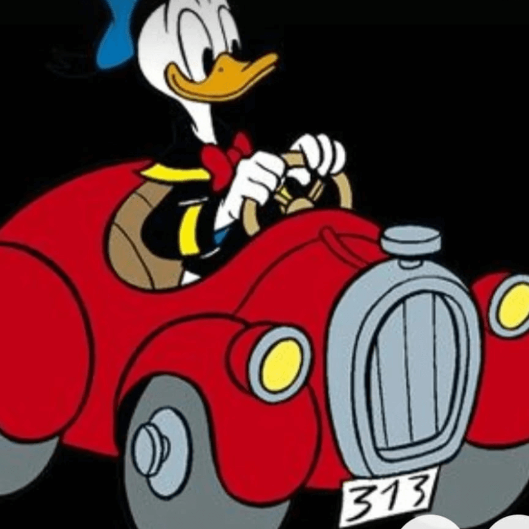 Carro do Pato Donald Antigo - Decoração Vintage