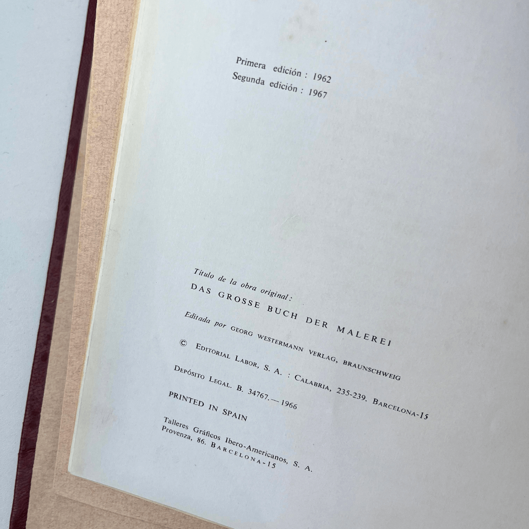 Livro 'El Gran Libro de La Pintura' - 1967