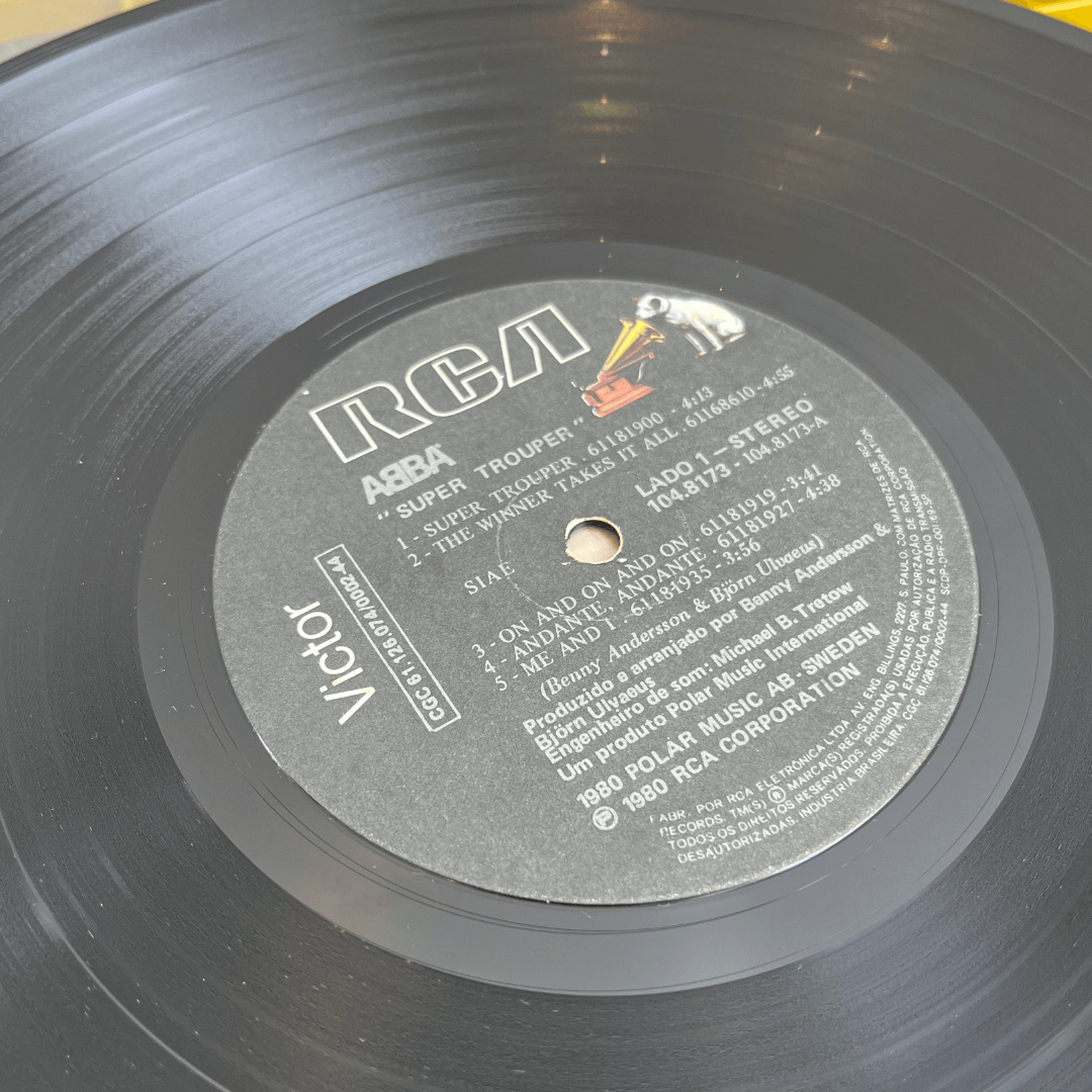Dupla de Discos de Vinil do ABBA dos anos 1980