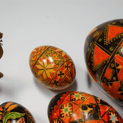 Coleção de Ovos Ucranianos Pysanky Antigos