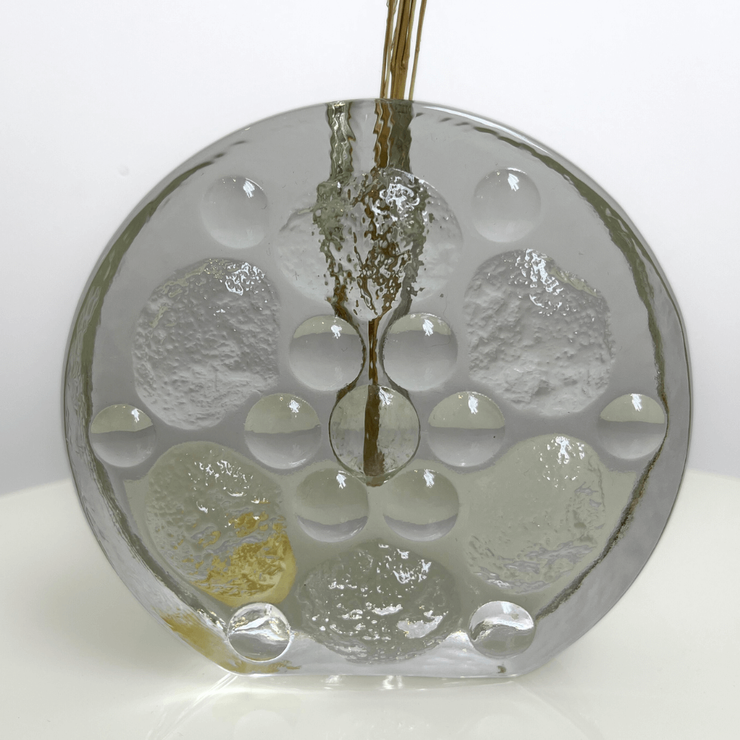 Raro Vaso Walther Glas Solifleur da década de 1970