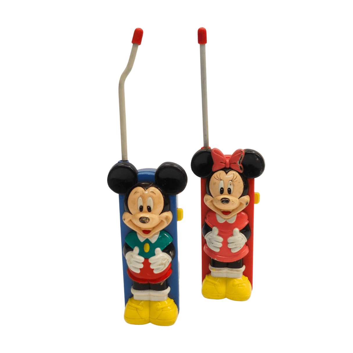 Par de Rádios Walkie Talkie Mickey e Minnie dos anos 1980